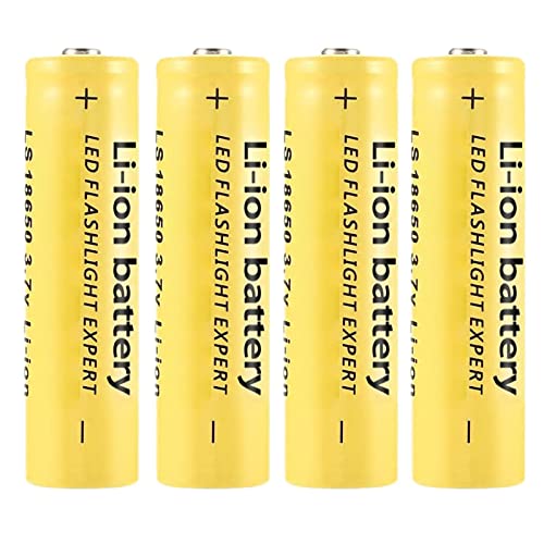 Rechargeable Ion Cell, 9900mAh Lithium AA Battery, Anti Corrosiion 3.7V Flat Top Battery, Durable 18650 Rechargeable Cell, Safe Button Top Batteries, LED Light Ion Cell for Doorbells Flashlights