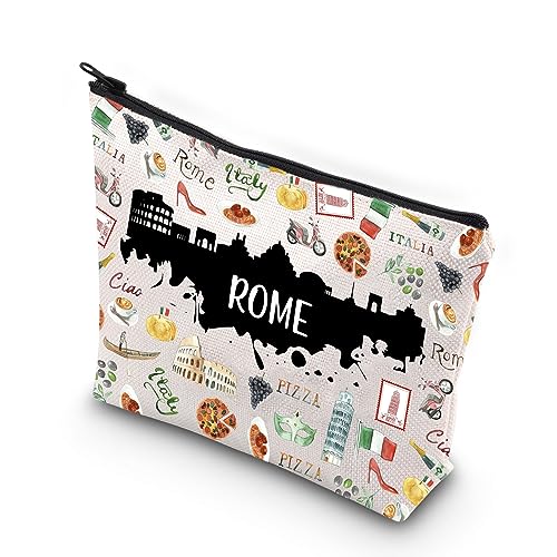 WCGXKO Rome Gift Rome City Gift Rome Travel Gift Rome Zipper Pouch Makeup Bag (ROME)