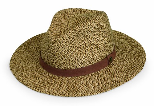 Wallaroo Hat Company Men’s Outback Fedora Sun Hat – UPF 50+, Modern, Adjustable, Packable, Designed in Australia, Brown, Large/Extra Large