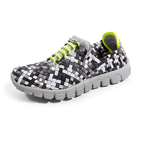 Zeealexis Women Casual Comfort Sneaker Black Grey Multi 6
