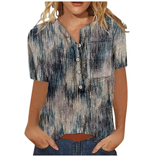 Women's Ladies Extended Shoulder Tee, Casual Loose Fashion Long/Short Sleeve Tops Longline Blouses Longine Blouse Tunic Long Short Sleeve Floral Printed Tops Clearence