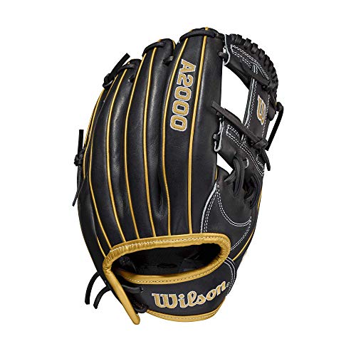 Wilson 2021 A2000 H75 11.75' Infield Fastpitch Glove - Right Hand Throw, Black/Gold