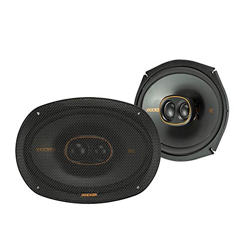KICKER 47KSC69304 6x9 (160x230mm) 3-Way Speakers With1(25mm) and .75'(20mm) Tweeters, 4ohm