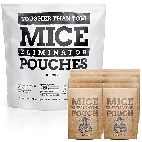 All-Natural Mice Repellent Pouches – Harmless Peppermint Essential Oil Mouse Deterrent - Keep Mice Out of Your Home and Your Family Safe - by Tougher Than Tom