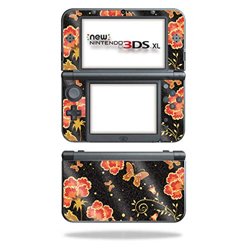 MightySkins Glossy Glitter Skin for Nintendo New 3DS XL (2015) - Flower Dream | Protective, Durable High-Gloss Glitter Finish | Easy to Apply, Remove, and Change Styles | Made in The USA