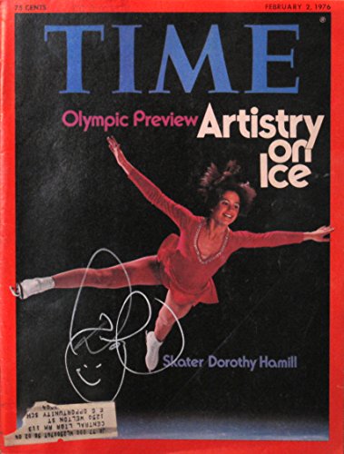 Hamill, Dorothy 2/2/76 autographed magazine