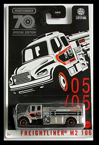 Matchbox Silver Freightliner M2 106 Fire Truck 70 Years Special Edition 05/05 2023