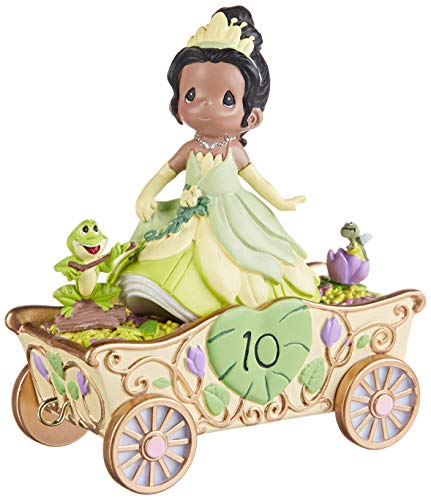 Precious Moments 193451 Disney Showcase Birthday Parade Tiana Double Digit Dreams Figurine, One Size, Multicolor