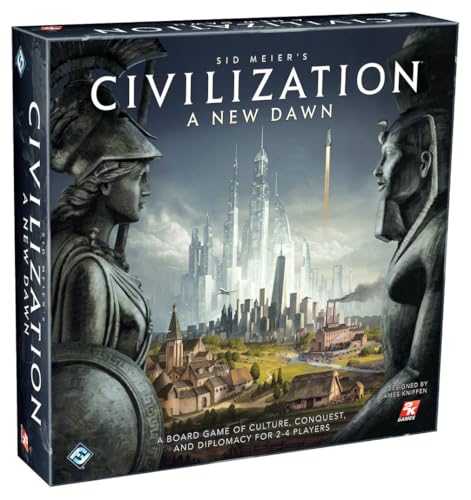 Civilization A New Dawn Board Game | Tactical Strategy Game for Adults and Teens Based on the Hit Video Game Series | Ages 14+ | 2-4 Players | Average Playtime 1-2 Hours | Made by Fantasy Flight Games