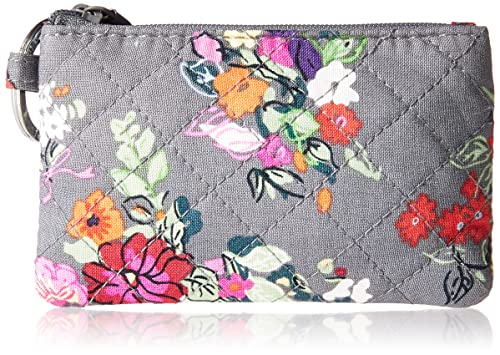 Vera Bradley Women's Cotton Zip ID Case and Lanyard Combo, Hope Blooms - Recycled Cotton, One Size