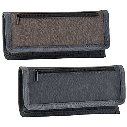 PowerTrust 2Pcs Battery Storage Case Bag for LP-E6 EN-EL15 NP-FW50 NP-F550 DSLR Camera Batteries and AA AAA Battery