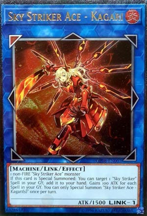 Yu-Gi-Oh! - Sky Striker Ace - Kagari - OP08-EN002 - Ultimate Rare - Unlimited Edition - OTS Tournament Pack 8