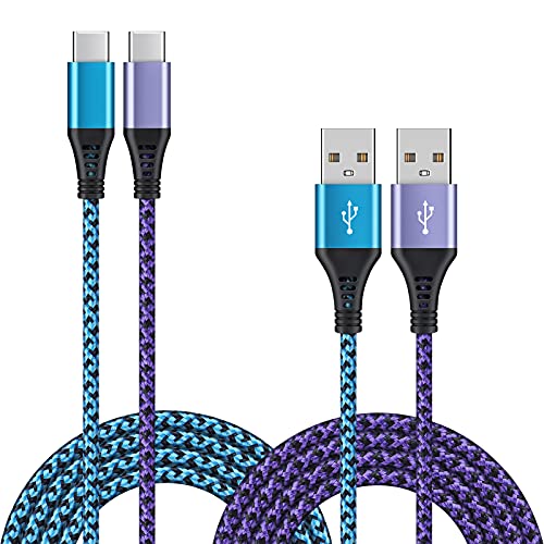 Type C Charger Fast Charging Android USB C Phone Charger Cord 2Pack 6ft for Moto G Power 2022 2021/G Pure/G Stylus 5G 2023/G Play/G Fast/G9 Plus/G8 Power/G7 Play/Z4/Z3, Motorola One 5G UW/Edge 5G UW