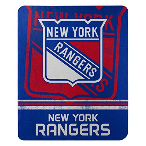 Northwest NHL New York Rangers Unisex-Adult Fleece Throw Blanket, 50' x 60', Fade Away