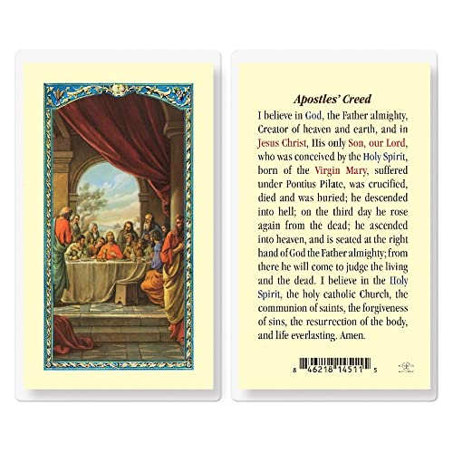 Artisan Owl Apostles Creed Last Supper Holy Cards (Set of 5)