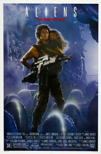 Aliens Sigourney Weaver Movie Poster