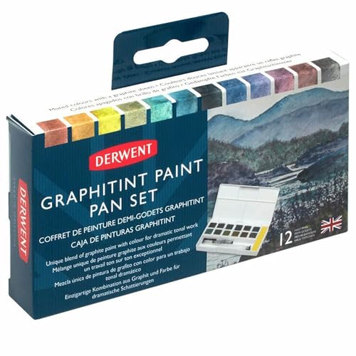 Derwent Graphitint Paint 12 Pan Palette