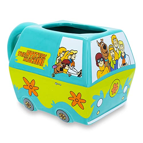 Toynk Scooby Doo Mystery Machine Sculpted Ceramic Mug | Large Coffee Cup For Cocoa, Tea | Holds 20 Ounces