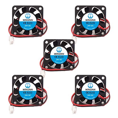 WINSINN 40mm Fan 24V, Ender 3 Fan Upgrade 24 Volt Fans 4010 Hydraulic Bearing, Works with Ender 3 Pro 3X CR-10S (Pack of 5Pcs)