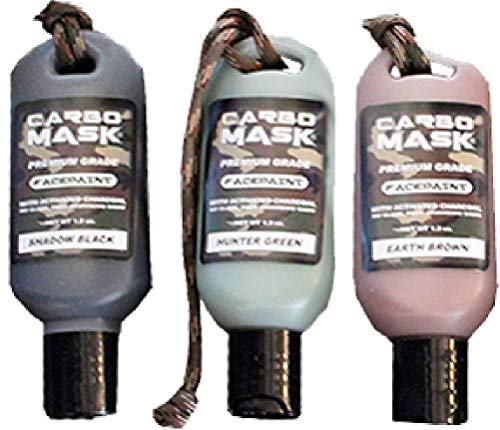 Carbomask 1 oz. Three-Pack: Black, Green, Brown