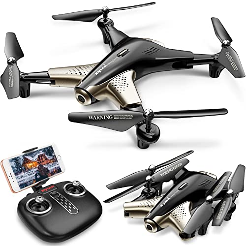 SYMA Drone with 1080P FPV Camera,Optical Flow Positioning,Tap Fly,Altitude Hold,Headless Mode,3D Flips,2 Batteries 40mins Flying UFO Remote Control Quadcopter for Kids Beginners