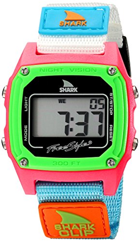 Freestyle women's FS84861 Shark Clip Classic Retro Digital Watch with Nylon Band