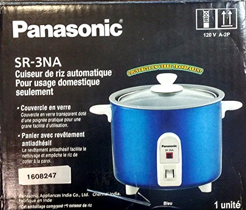 Panasonic Automatic 1.5 Cup (Uncooked)/3 Cups (Cooked) Rice Cooker (BLUE)