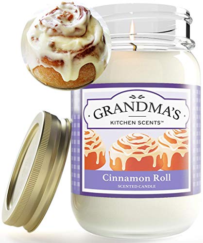 Stillwater Bath and Body Cinnamon Roll Scented Candle for Home | Non Toxic Long Lasting Soy Candles | Delicious Scent | One Pint Mason Jar | Hand Made in The USA