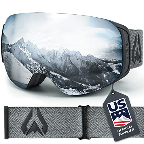 WILDHORN  Outfitters Roca Snowboard & Ski Goggles - US Ski Team Official Supplier - Interchangeable Lens - Premium Snow Goggles