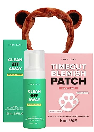I DEW CARE Happy Paws Clean Zit Away Set with Headband