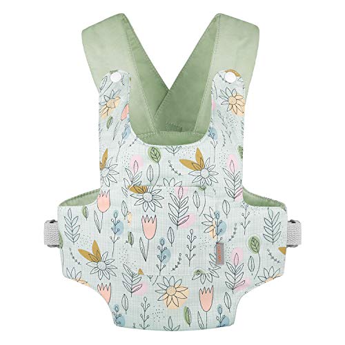 GAGAKU Baby Doll Carrier Doll Accessory Stuffed Animal Carrier with Adjustable Straps for Kids – Green (Sunflower)