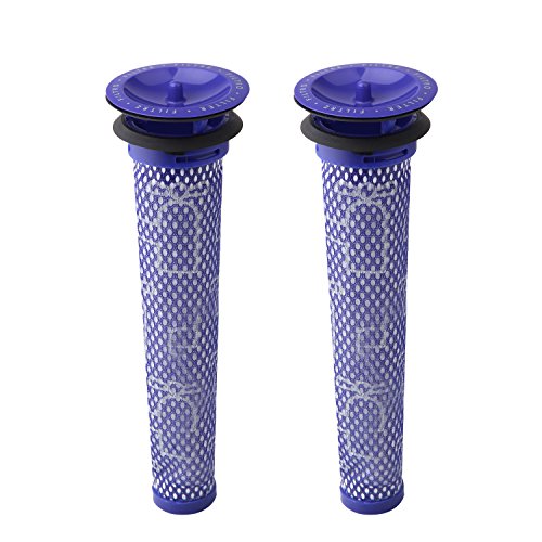 2 Pack Replacement Pre Filters for Dyson DC58, DC59, V6, V7, V8. Replaces Part 965661-01. 3 Filters