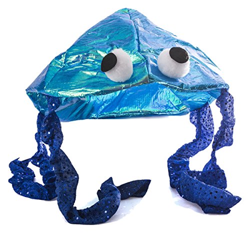 Tigerdoe Jellyfish Hat - Sea Party Hat - Jellyfish Costume - Fish Hat - Costume Hats (Blue)