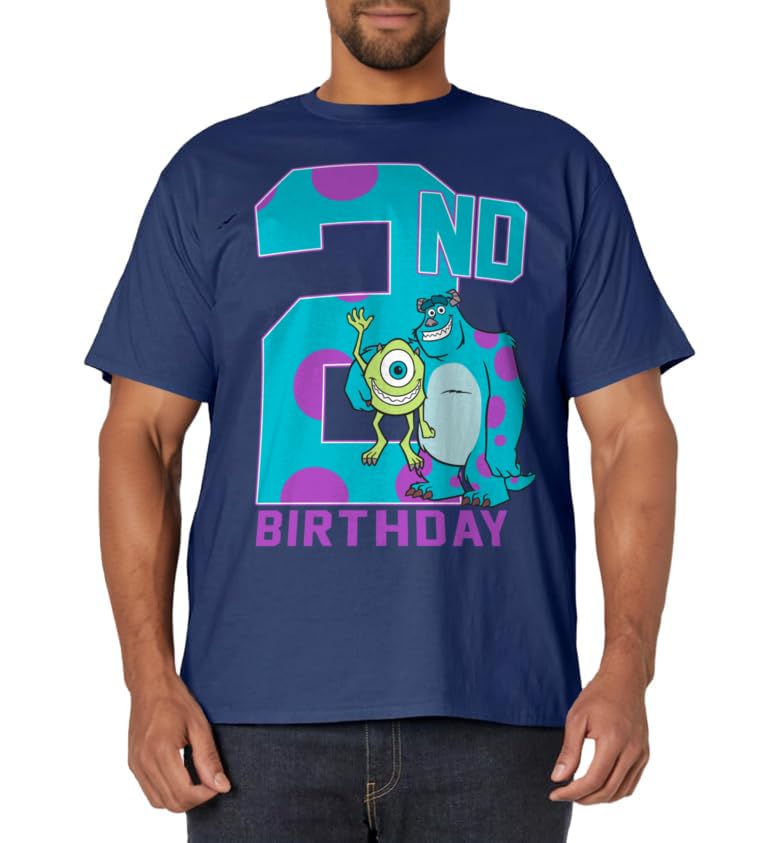 Disney Pixar Monsters Inc. Mike & Sully Happy 2nd Birthday T-Shirt