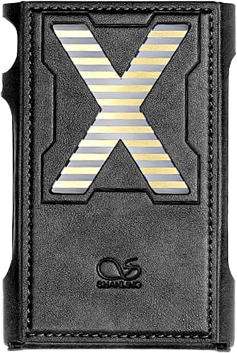 SHANLING M3X Leather Case,SHANLING M3X Digital Audio Player Special Protective Case,PU Leather Material,Stainless Steel Protection,Corrosion Resistance Heat Dissipation(Black)