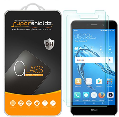 Supershieldz (2 Pack) Designed for Huawei Ascend XT2 Tempered Glass Screen Protector, 0.33mm, Anti Scratch, Bubble Free