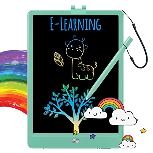 TEKFUN Kids Toys 10Inch LCD Writing Tablet, Zero Mess Coloring Doodle Board Drawing Board for Toddlers, Travel Games Educational Toys Birthday for 3 4 5 6 7 Year Old Girls Boys (Green)