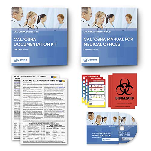 Cal/OSHA Package for Medical Offices Including Regulations and Standards Manual (Printed) + Safety Policies and Forms (Printed and CD) + Training Outline and Test + Resource CD + Posters + Labels