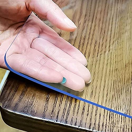 LovePads 1.5mm Thick 42 x 72 Inch Clear Table Cover Protector, Clear Table Protector for Dining Room Table, Plastic Table Protector, Dining Table Cover, Table Pads for Dining Room Table