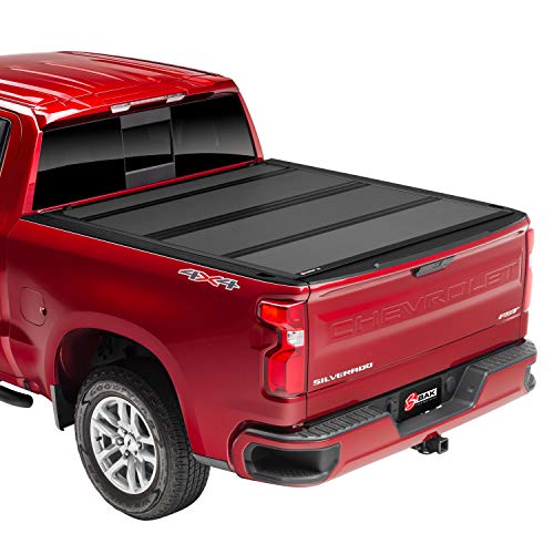 BAK BAKFlip MX4 Hard Folding Truck Bed Tonneau Cover | 448130 | Fits 2019 - 2023 Chevy/GMC Silverado/Sierra, works w/ MultiPro/Flex tailgate (Will not fit Carbon Pro Bed) 5' 10' Bed (69.9')