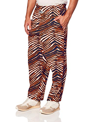 Zubaz Men's Standard Classic Zebra Printed Athletic Lounge Pants, Multi, Small