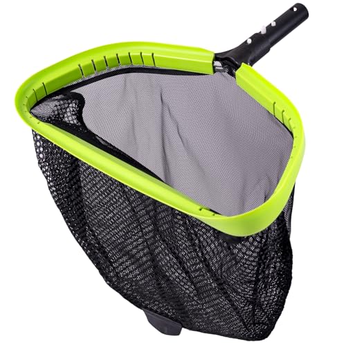 Pool Net,Professional Swimming Pool Leaf Skimmer Nets for Cleaning with Double-Layer Deep Big Bag,Heavy Duty Aluminum Frame & Handle Rake(Pole Not Included)