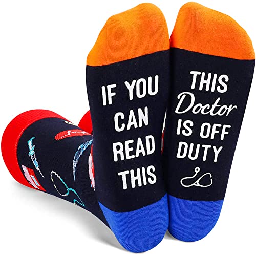 Zmart Unisex Doctor Socks Medical Socks Pharmacy Socks Dr Socks, Doctor Gifts Medical Assistant Gifts Pharmacy Gifts Pharmacist Gifts Dr Gifts