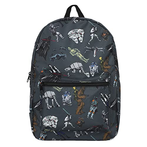 Star Wars Multi Character AOP Adult 17' Laptop Backpack