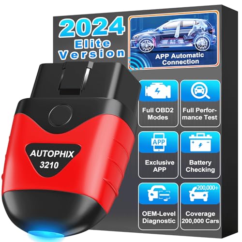 AUTOPHIX 3210 Bluetooth OBD2 Scanner Enhanced Wireless Car Code Readers Auto Scan Tools Diagnostic Scanner with Battery Performance Test Check Engine Light Exclusive APP for iPhone, iPad & Android