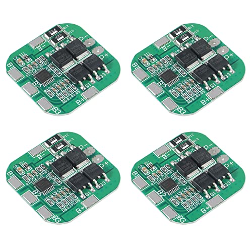 4Pcs 4S 14.8V/16.8V BMS 18 650 Lith ium Battery Protection Board Charger Protection Module with Overcharge/Over-Discharge/Over-Current/Short Circuit Protection