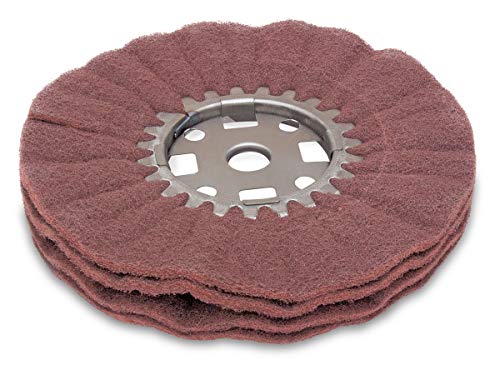 Eastwood 8 in. Non-Woven Abrasive Buffing Polishing Wheel Scouring Pad Grinding Flap