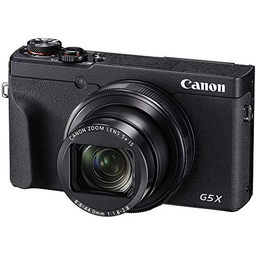 Canon PowerShot G5 X Mark II Digital Camera w/ 1 Inch Sensor, Wi-Fi & NFC Enabled, Black (3070C001)