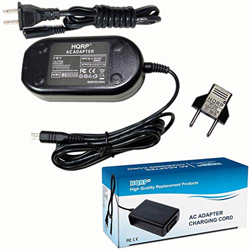 HQRP AC Power Adapter Compatible with Samsung SC-HMX20C / SCHMX20C Camcorder - (incl. USA Plug & Euro Adapter)
