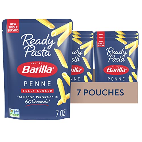 Barilla Ready Pasta, Fully Cooked Penne Pasta, Non-GMO & Kosher, 7 oz (Pack of 7)